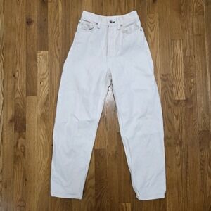 Rag & Bone Womens 100% Organic Cotton 90s High Rise Straight Leg Shell Cream 23‎